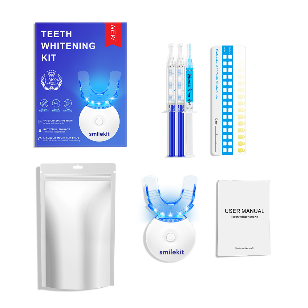 Teeth Whitening Hydrogen Peroxide - Teeth Whitening Kit - 5X LED