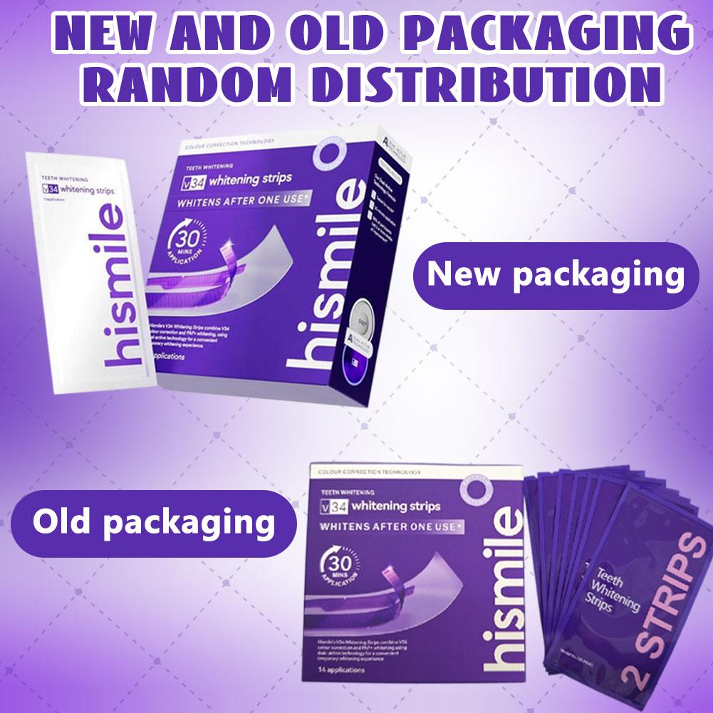 Teeth Whitening Routine - Purple Whitening Tooth Strips Effectively Treat