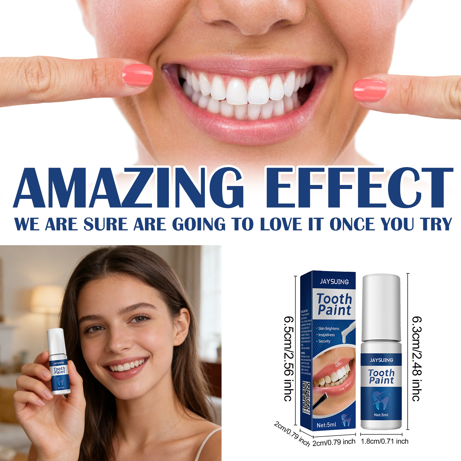 Teeth Whitening Fast - Teeth Brighten Paint Instantly Brightening Fresh