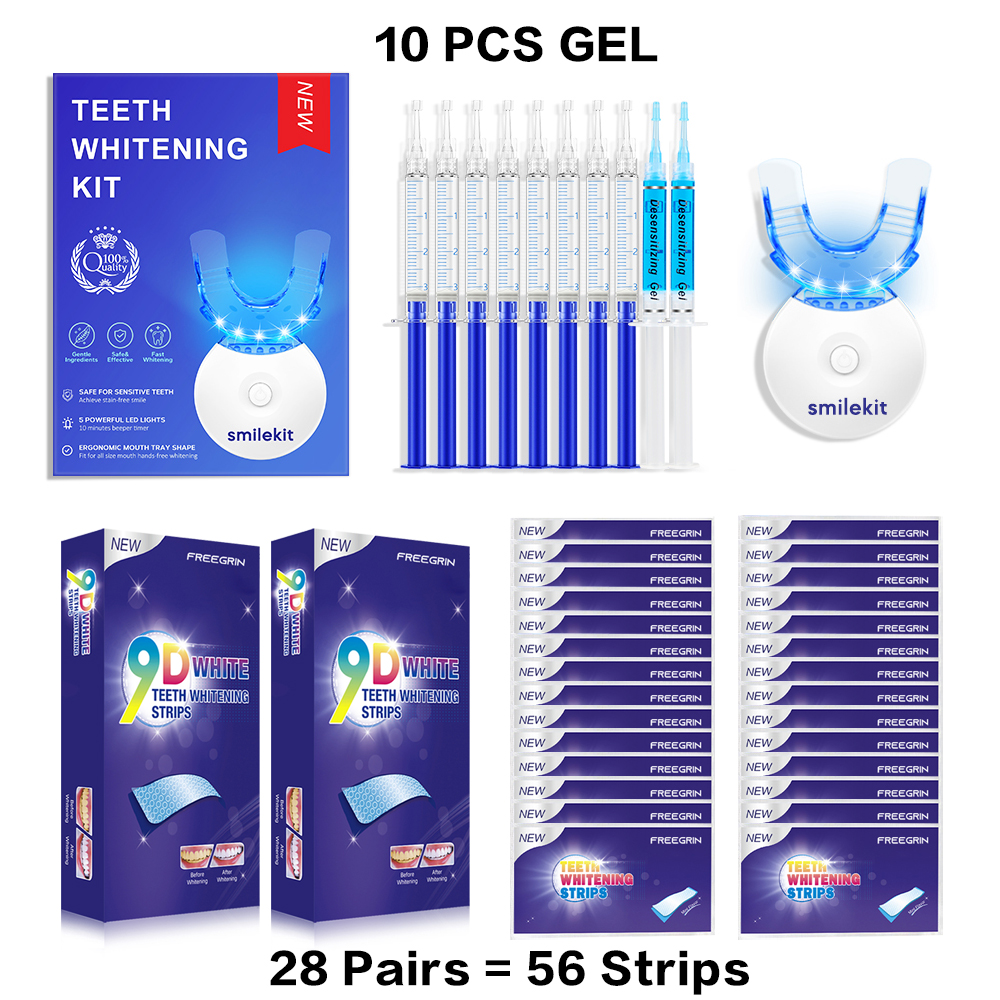Teeth Whitening Hydrogen Peroxide - Teeth Whitening Kit - 5X LED