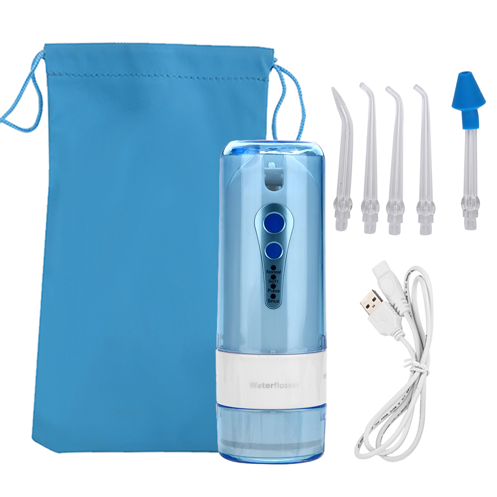 Water Flosser Cordless - 360°Rotated USB Rechargeable Teeth Irrigator Kit