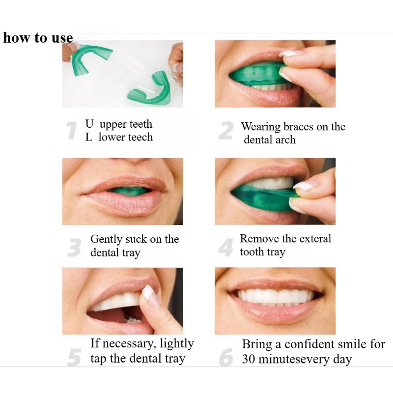Set Teeth Whitening Tray U-sha - Teeth Whitening Hydrogen Peroxide reseña y precio