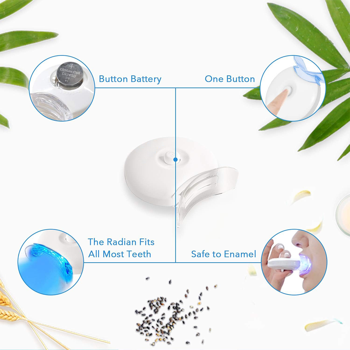 Teeth Whitening Kit - 5X LED L - Teeth Whitening Hydrogen Peroxide reseña y precio