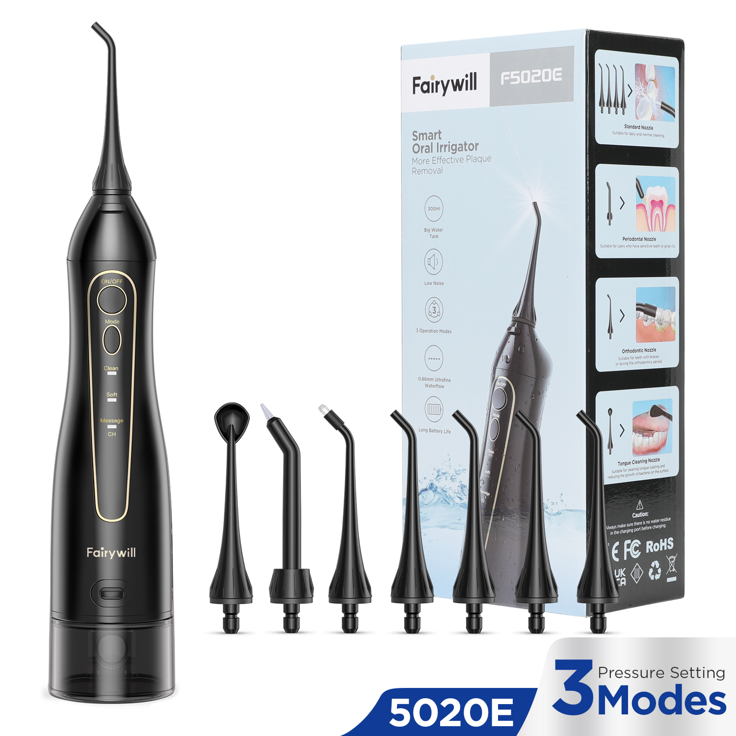 Fairywill Water Flossers Oral  - Water Flosser Cordless reseña y precio