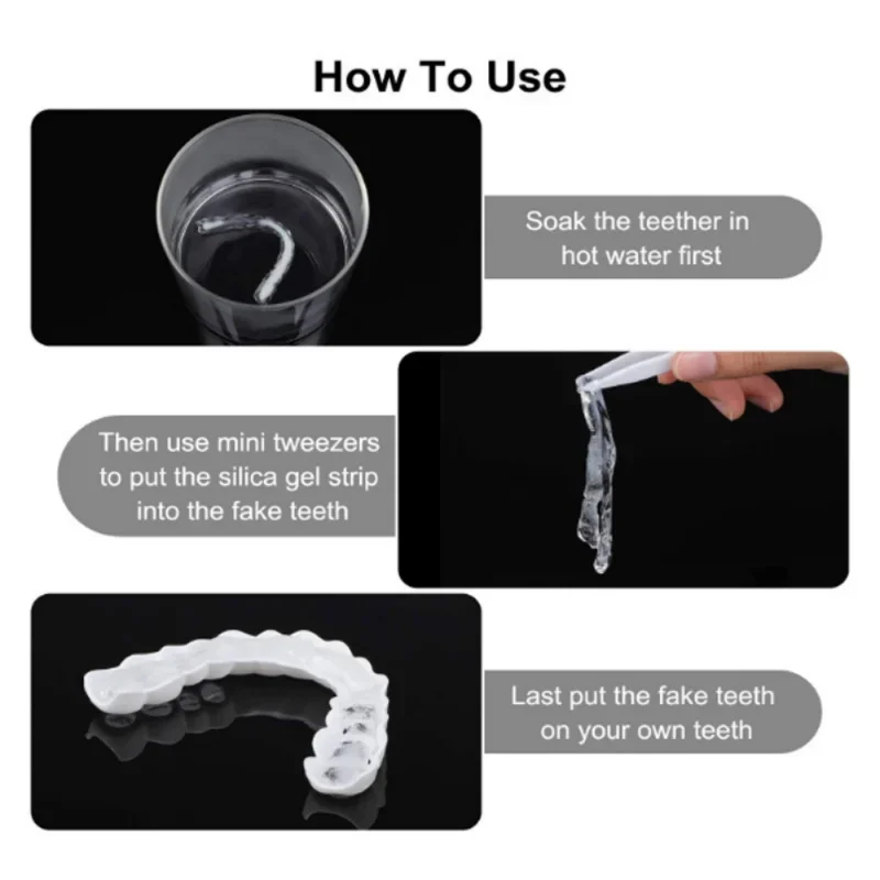 Denture Cover Veneer Snap-on T - Teeth Whitening Veneers reseña y precio