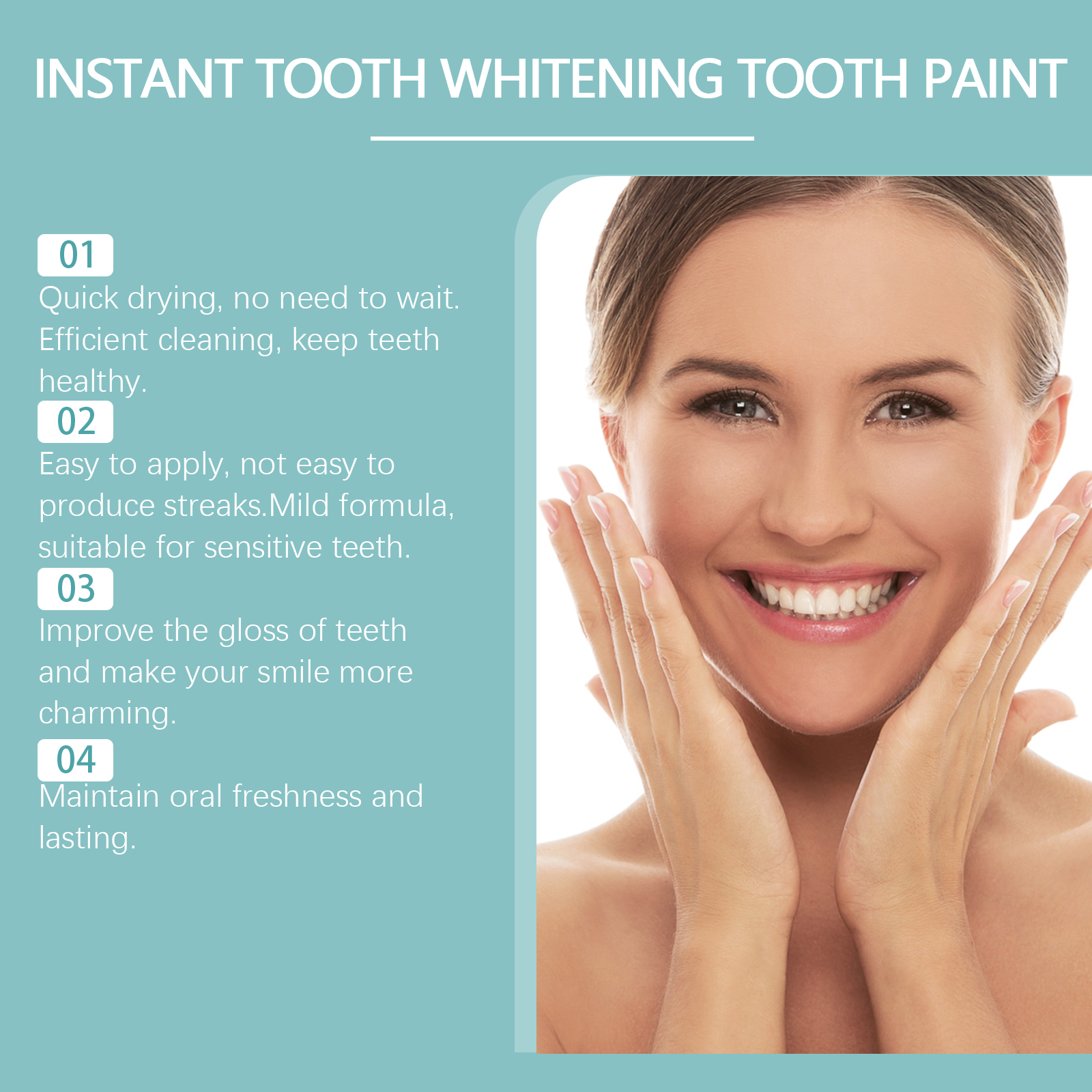 Instant Teeth Whitening Paint  - Teeth Whitening Fast reseña y precio