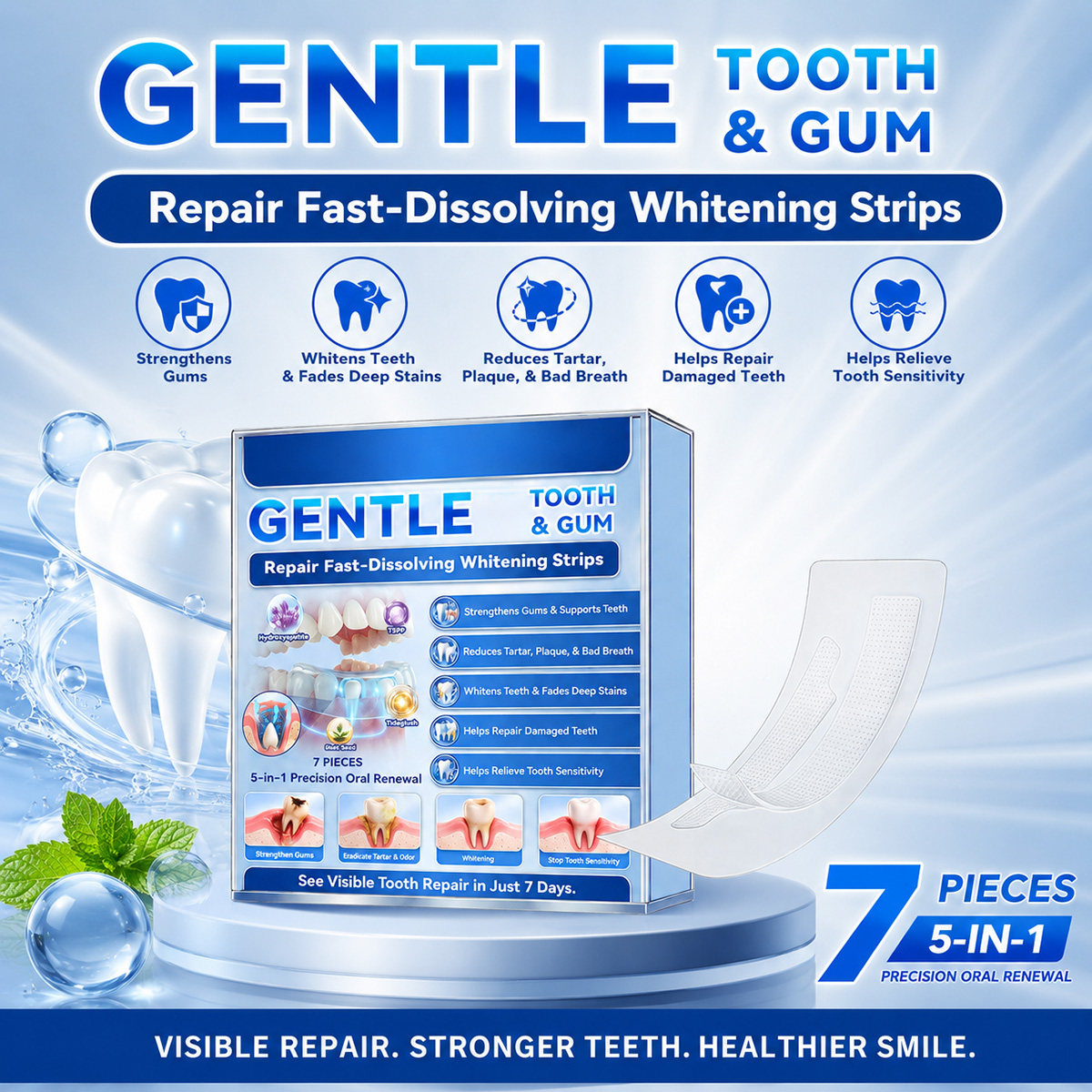 Teeth Whitening Strips Fast Re - Teeth Whitening Fast reseña y precio