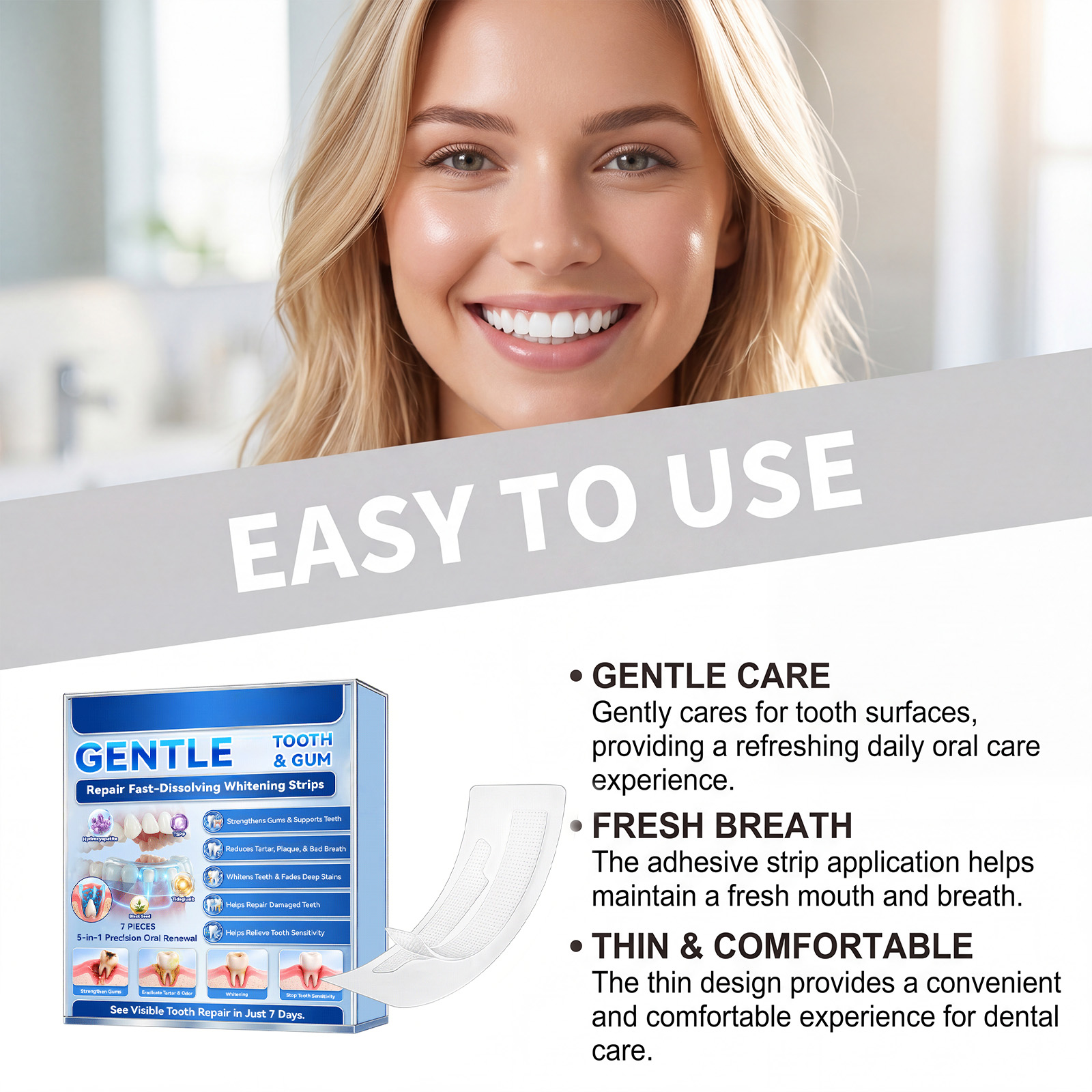 Teeth Whitening Strips Fast Re - Teeth Whitening Fast reseña y precio