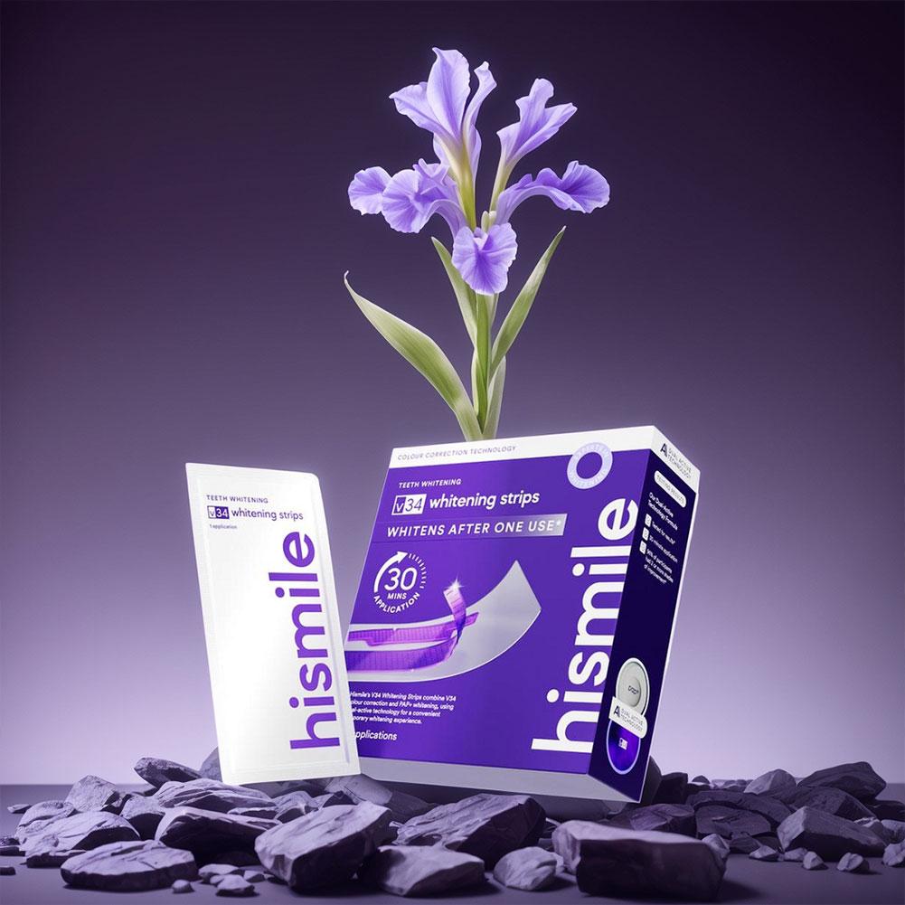 Purple Whitening Tooth Strips  - Teeth Whitening Routine reseña y precio