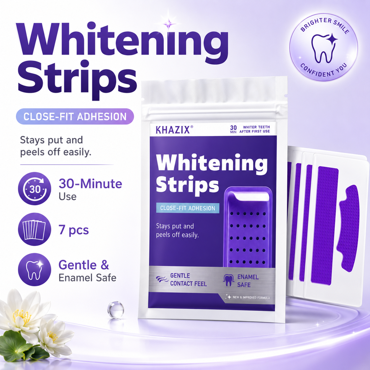 7pairs Teeth Whitening Strips  - Teeth Whitening Routine reseña y precio