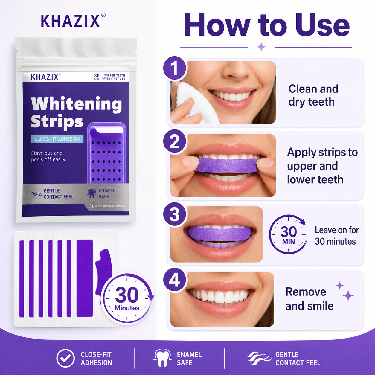 7pairs Teeth Whitening Strips  - Teeth Whitening Routine reseña y precio