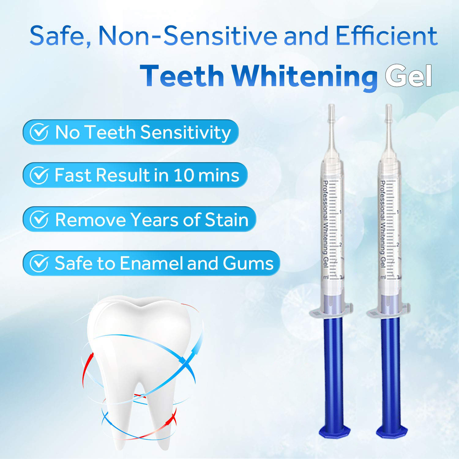 Teeth Whitening Gel Refill Syr - Teeth Whitening Hydrogen Peroxide reseña y precio