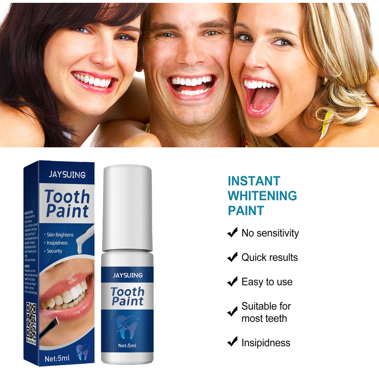 Teeth Brighten Paint Instantly - Teeth Whitening Fast reseña y precio