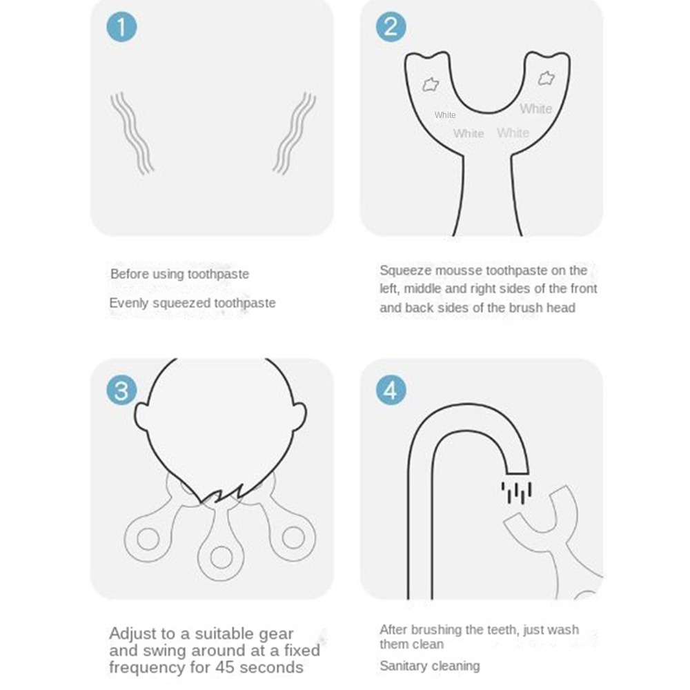 Kids Toothbrush U-shaped 360De - Teeth Whitening Toothbrush reseña y precio