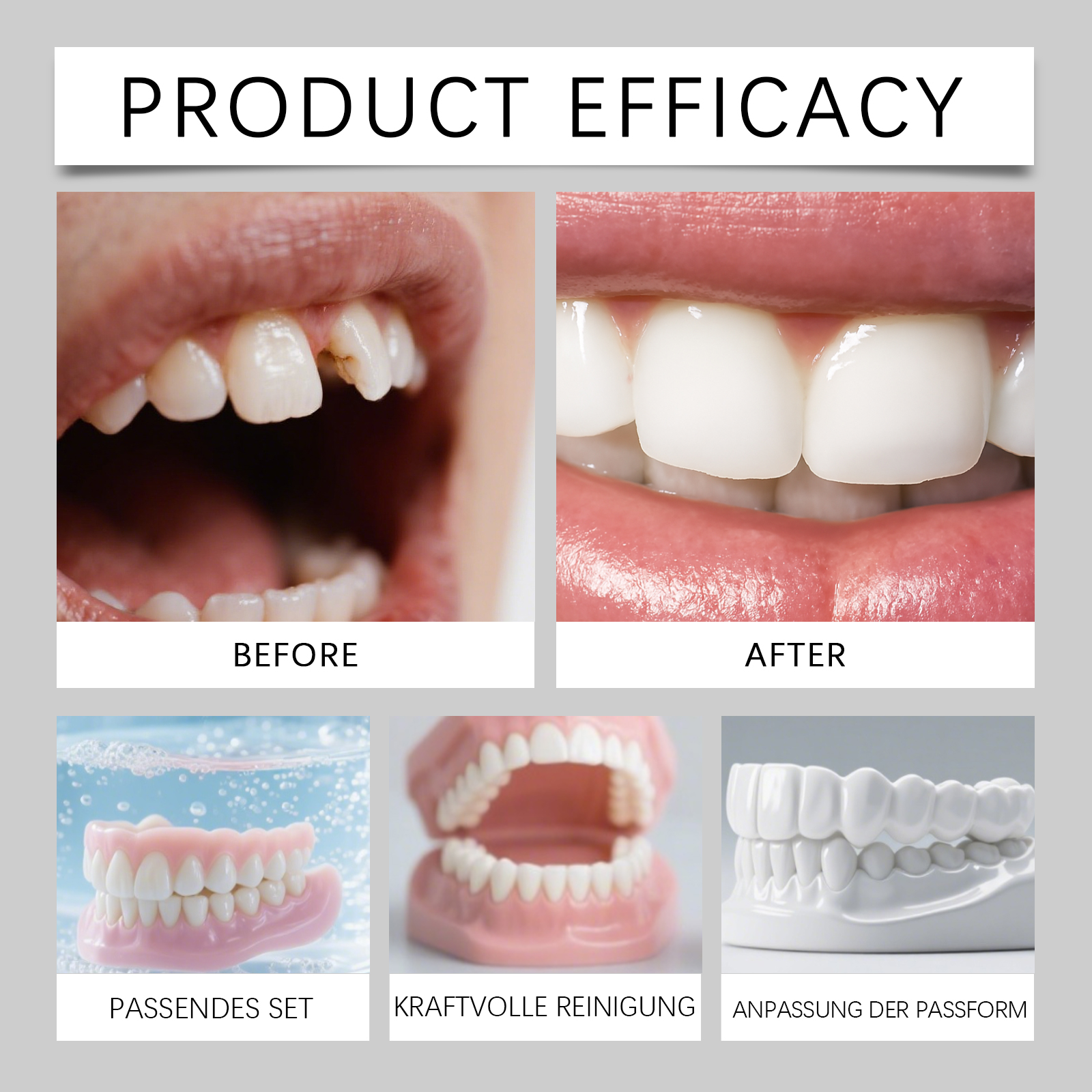 Silicone Reline Denture Set In - Teeth Whitening Veneers reseña y precio