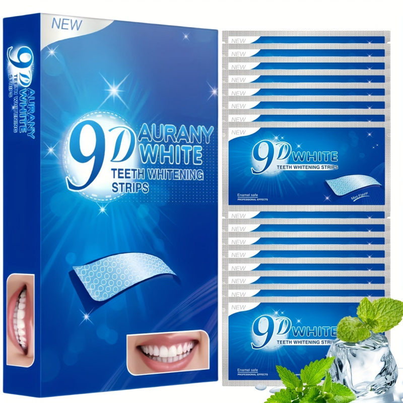 21 Pairs of 9D Aurany White Te - Teeth Whitening Hydrogen Peroxide reseña y precio