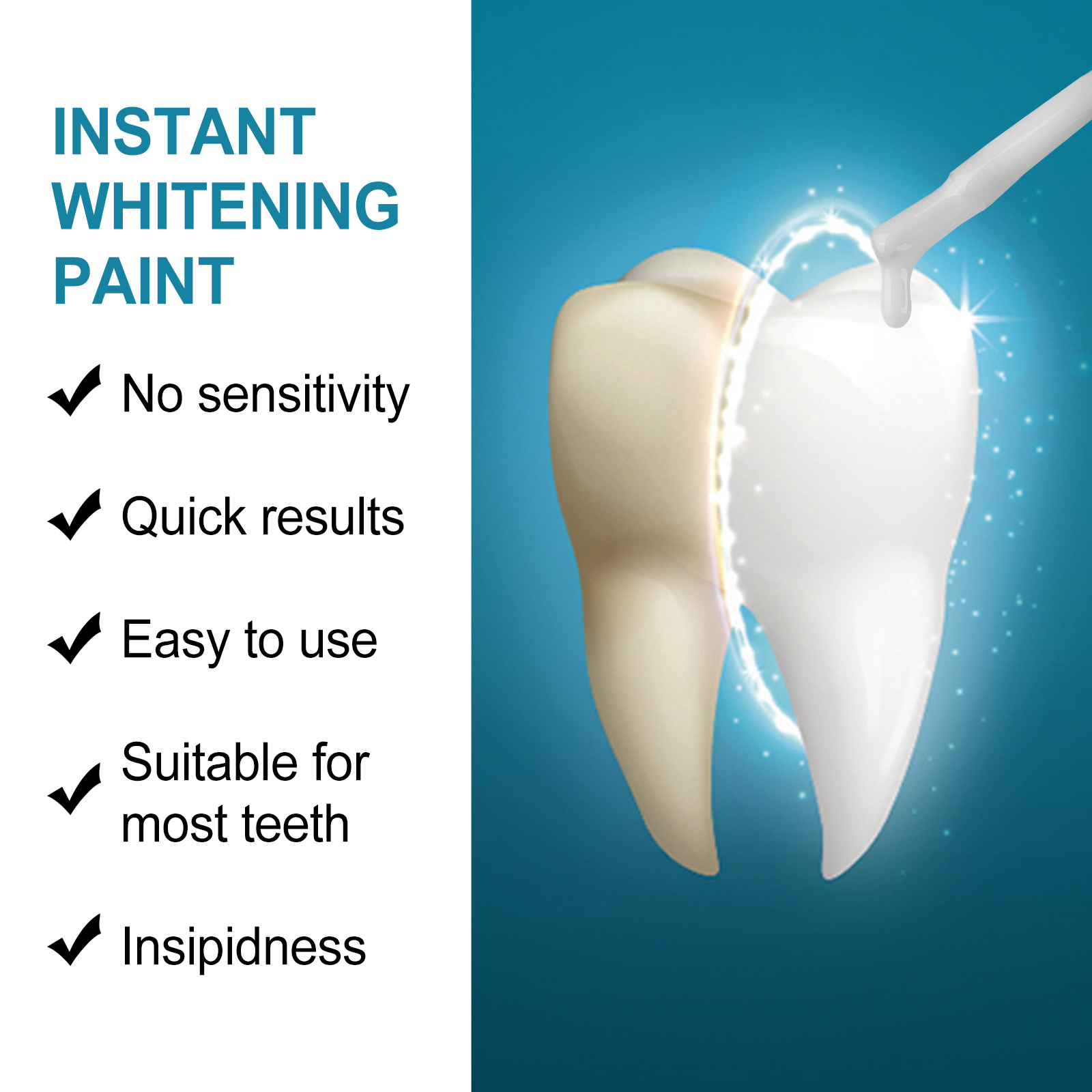 Instant Teeth Whitening Paint  - Teeth Whitening Fast reseña y precio