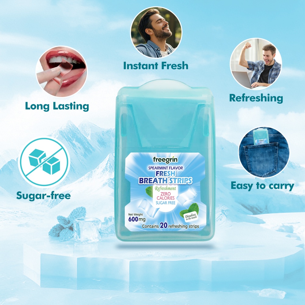 FREEGRIN Spearmint Flavored Fr - Teeth Whitening Fast reseña y precio
