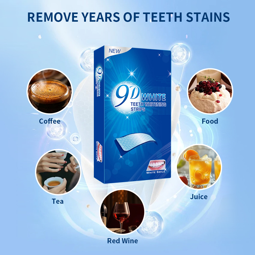 9D White Teeth Whitening Strip - Teeth Whitening Fast reseña y precio