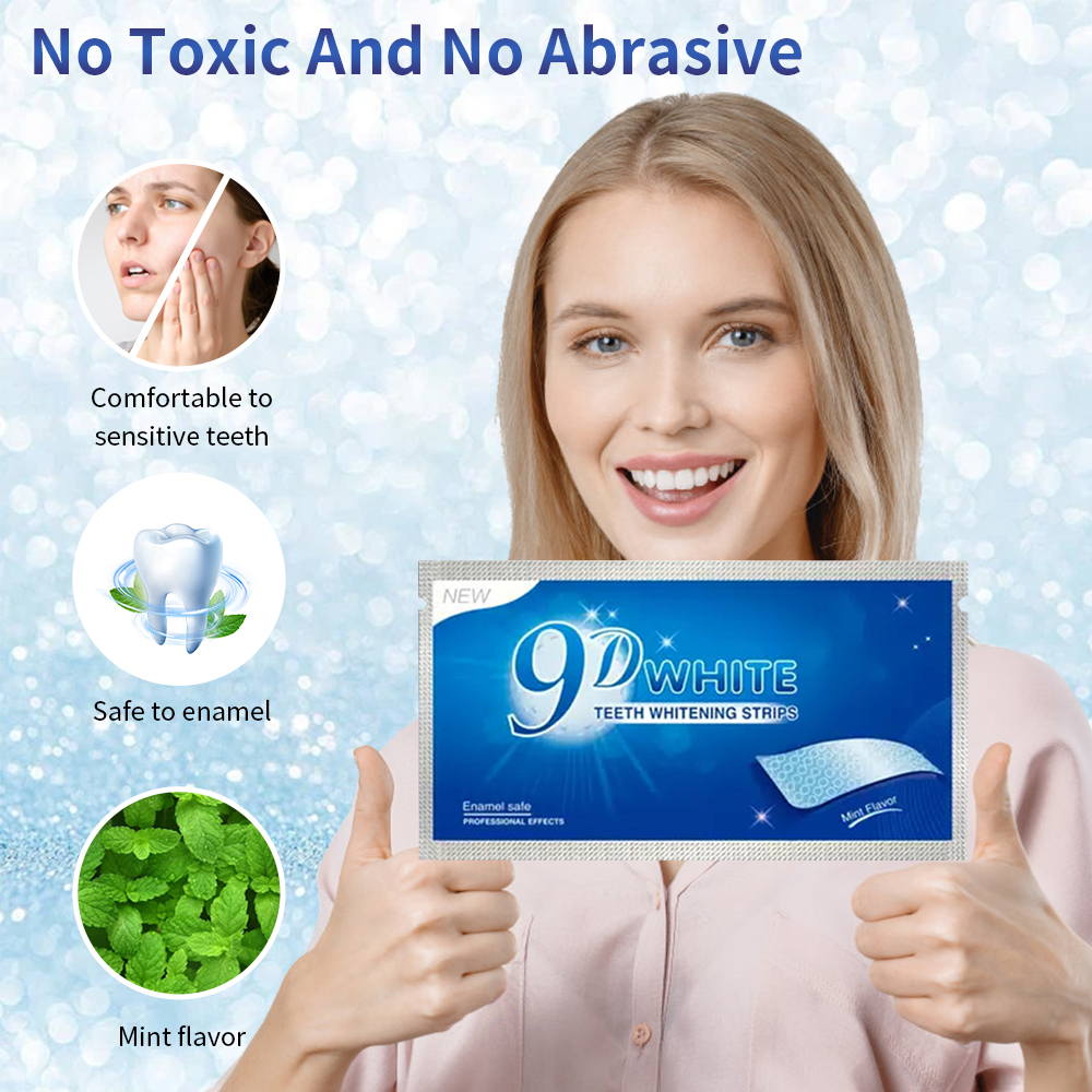 9D White Teeth Whitening Strip - Teeth Whitening Fast reseña y precio