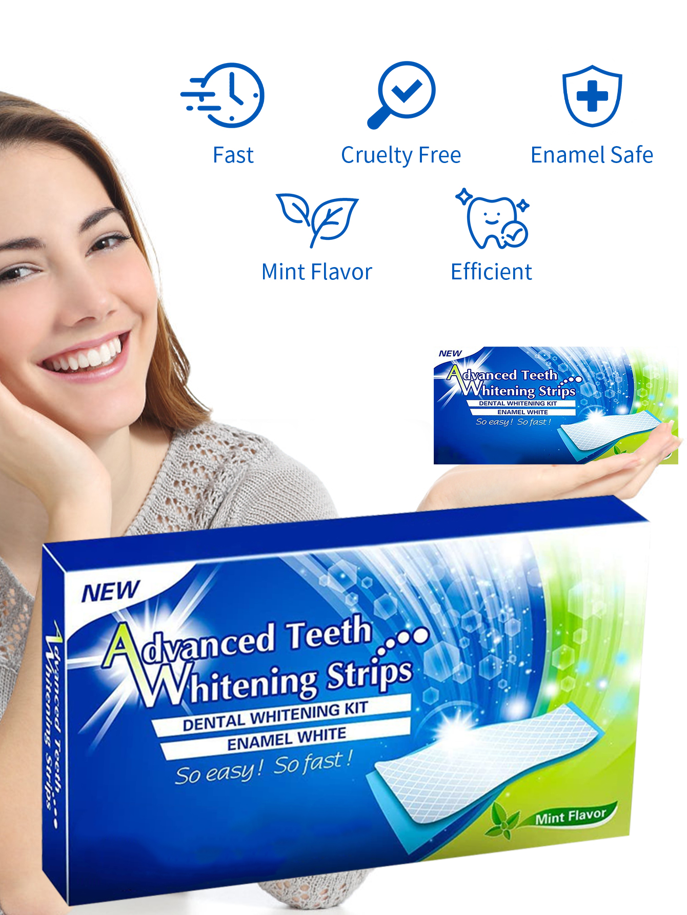 Advanced Teeth Whitening Strip - Teeth Whitening Fast reseña y precio