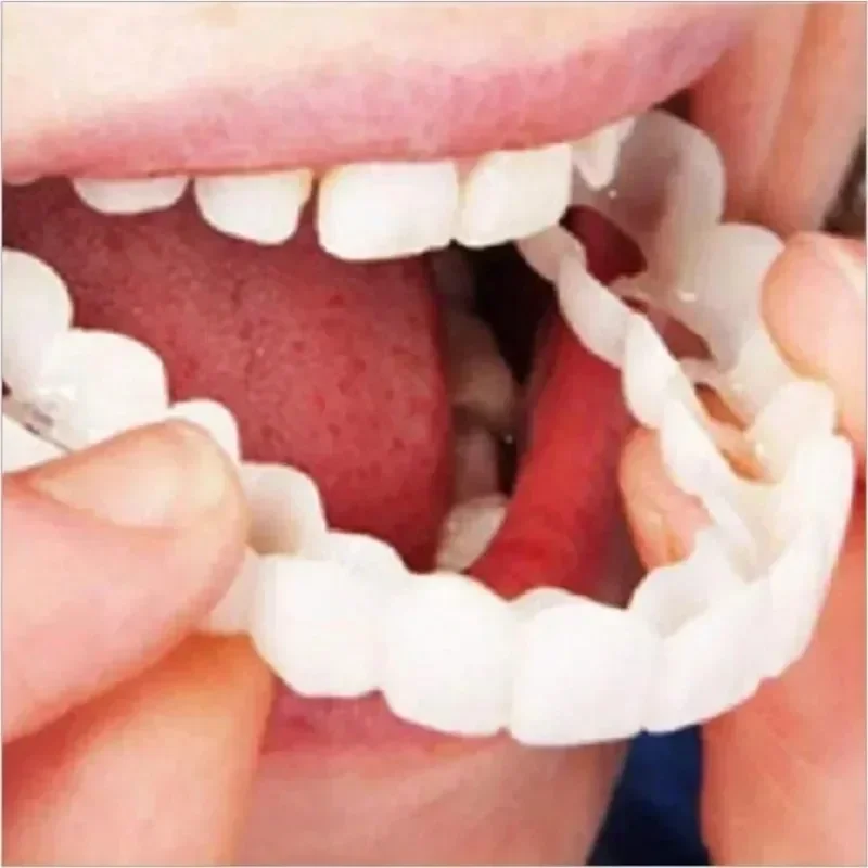 Fake Tooth Cover Perfect Fit T - Teeth Whitening Veneers reseña y precio