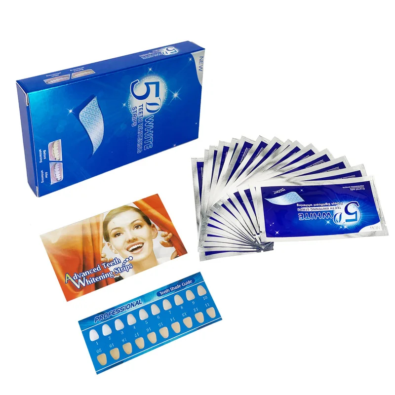 1-12pcs 5D Whitening Teeth Sti - Teeth Whitening Hydrogen Peroxide reseña y precio