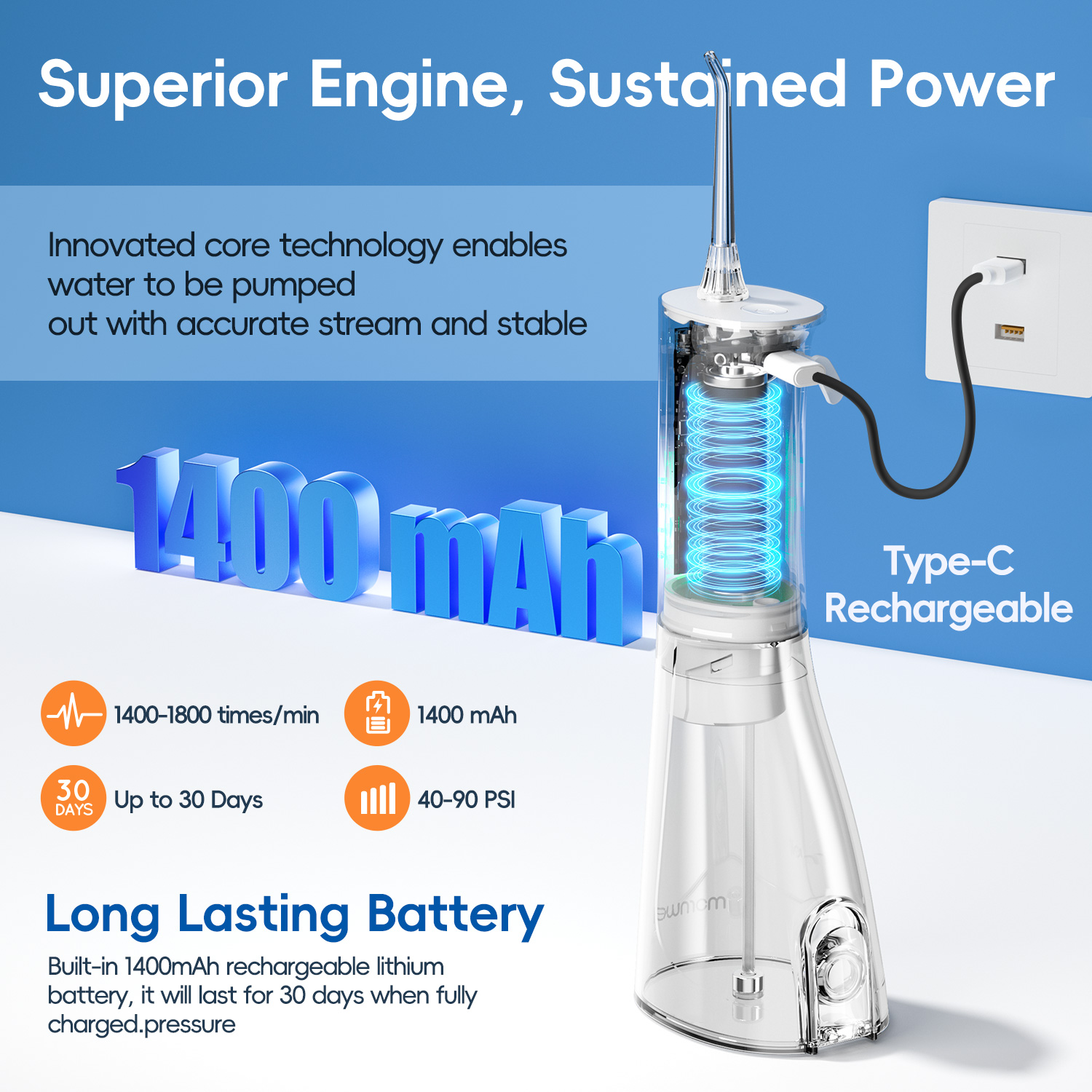 New Water Floss F29/D52 Portab - Water Flosser Cordless reseña y precio