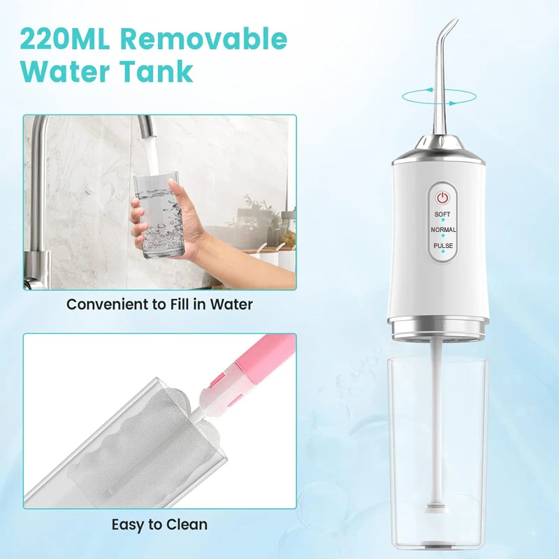 Portable Dental Water Flosser  - Water Flosser Cordless reseña y precio