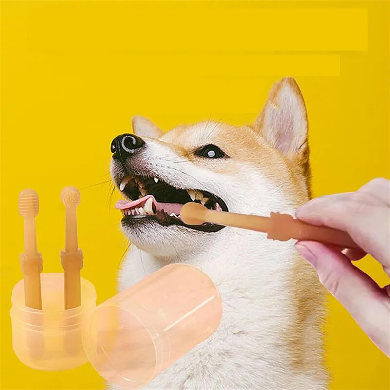 Teeth Whitening Dog Cat Silico - Teeth Whitening Toothbrush reseña y precio
