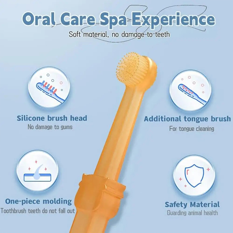 Teeth Whitening Dog Cat Silico - Teeth Whitening Toothbrush reseña y precio
