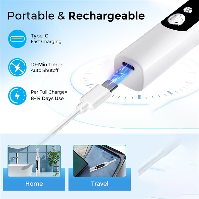 A83G-LED Light Rechargeable El - Teeth Whitening Toothbrush reseña y precio