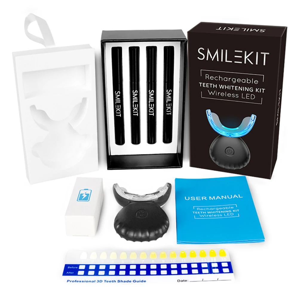 Dental Teeth Whitening Kit Min - Teeth Whitening Hydrogen Peroxide reseña y precio