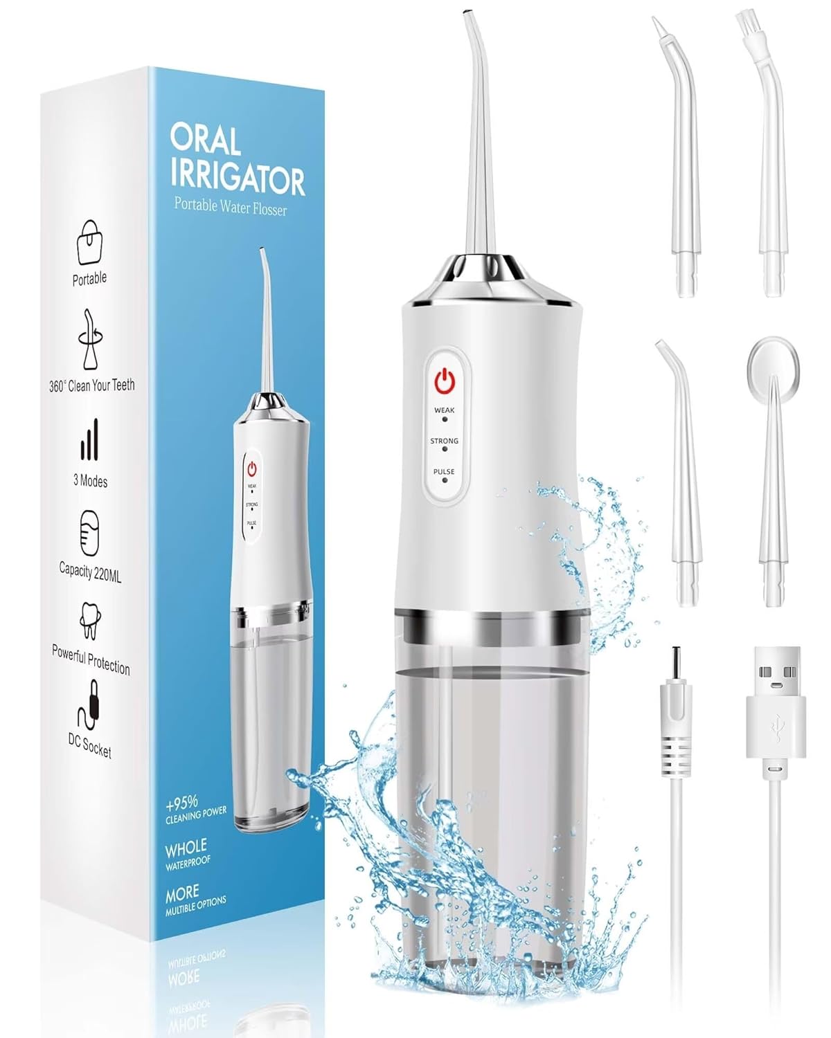 Water Dental Flosser Teeth Pic - Water Flosser Cordless reseña y precio
