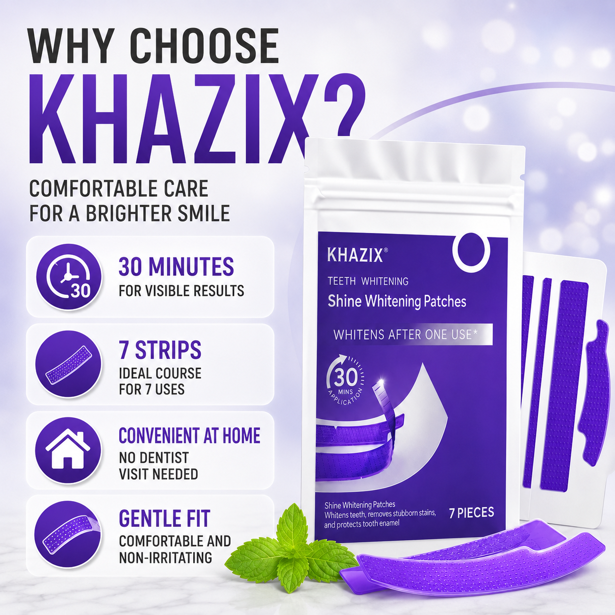7 pairs Teeth Whitening Strips - Teeth Whitening Routine reseña y precio
