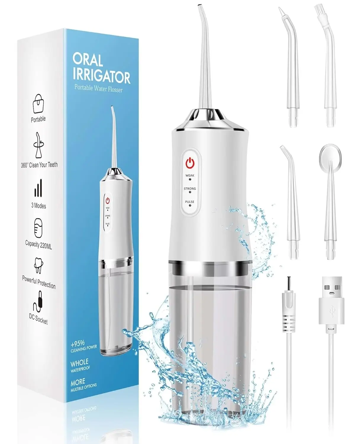 Oral Irrigator Portable Water  - Water Flosser Cordless reseña y precio