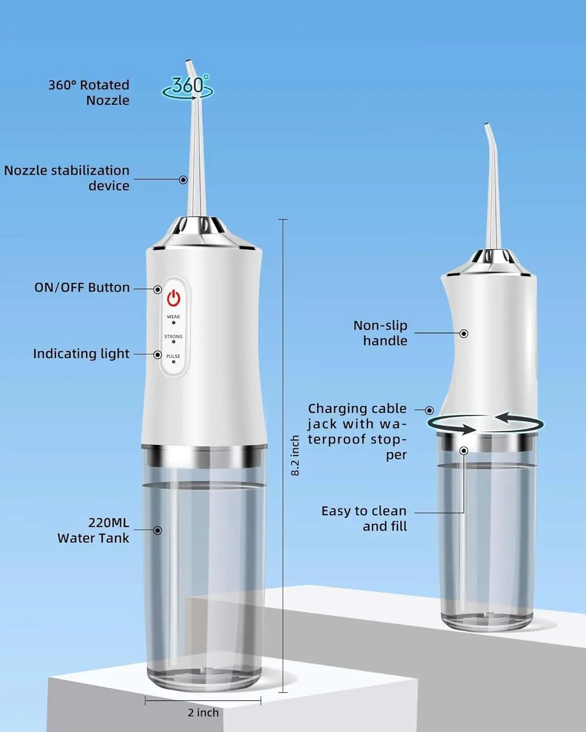 Oral Irrigator Portable Water  - Water Flosser Cordless reseña y precio