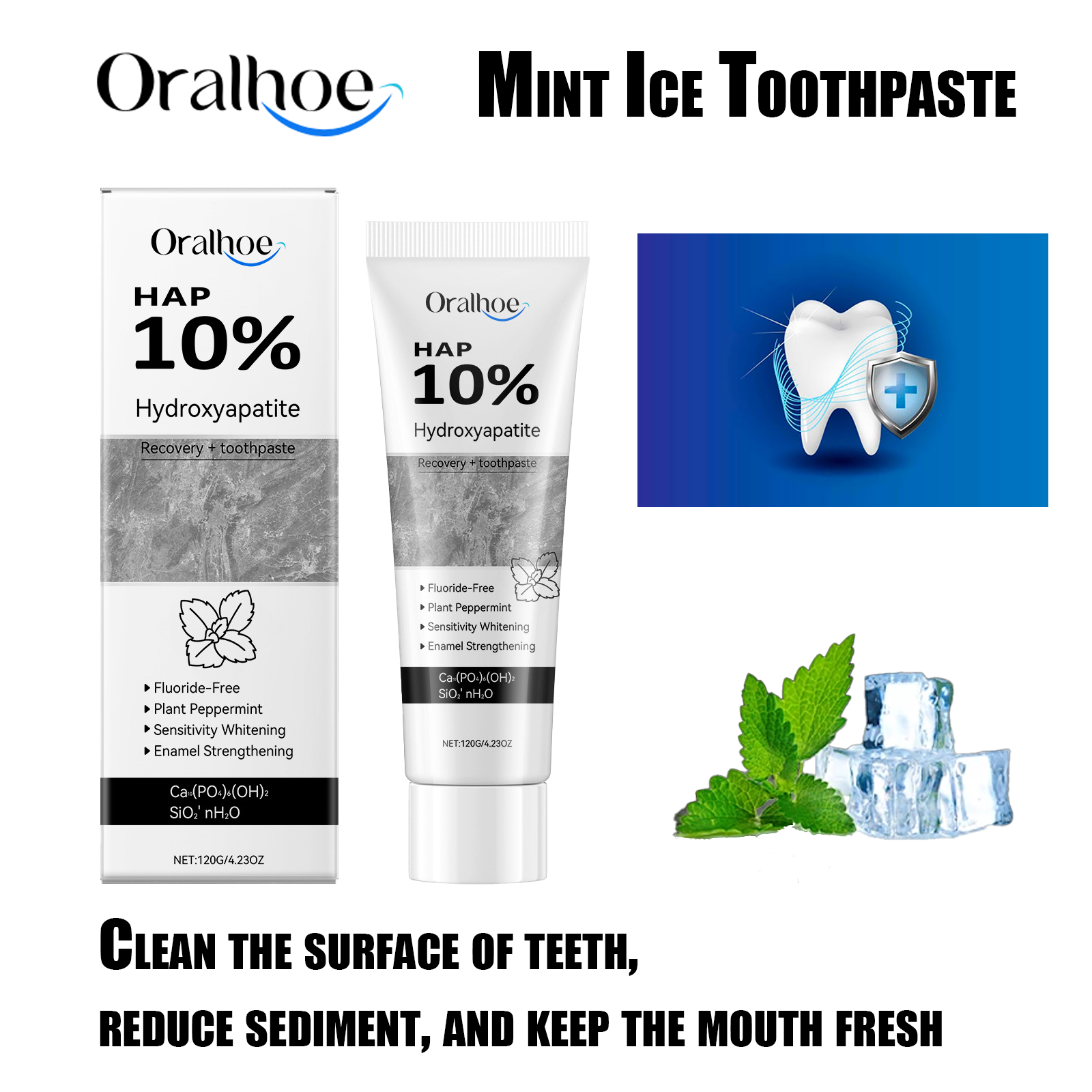 Oralhoe Teeth Whitening Cream  - Teeth Whitening Hydrogen Peroxide reseña y precio