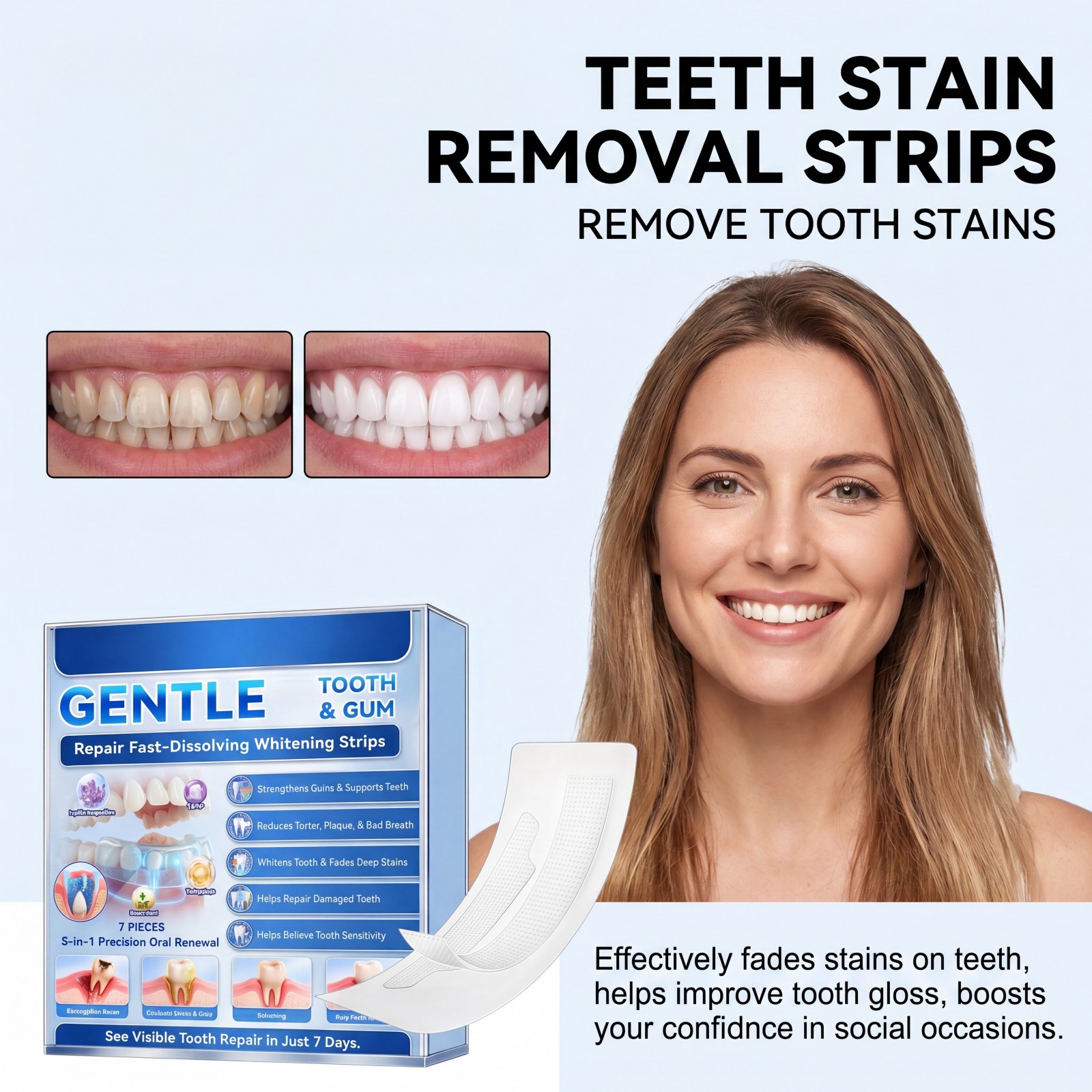 Gentle Tooth & Gum Whitening S - Teeth Whitening Fast reseña y precio
