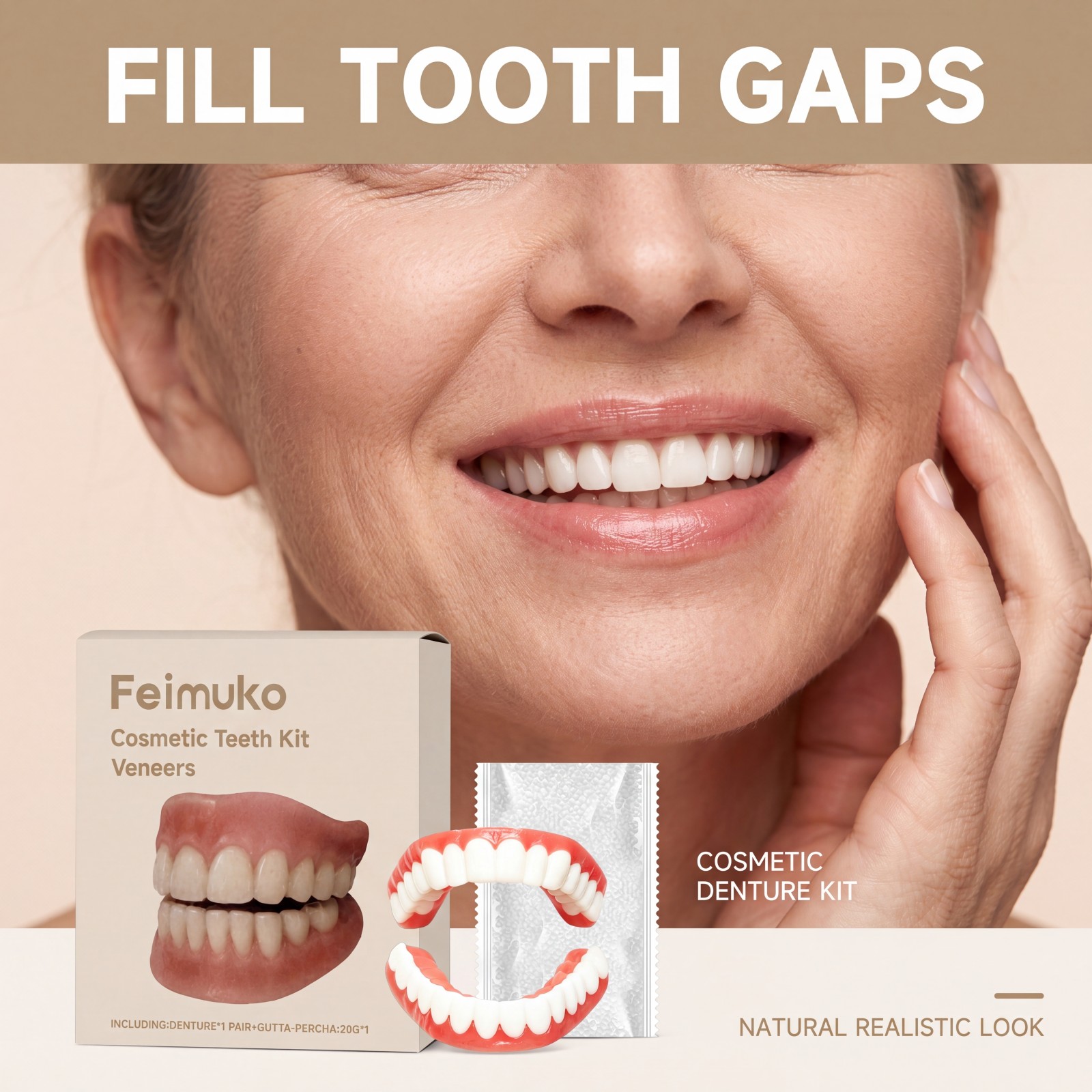 Cosmetic Teeth Veneers Kit Den - Teeth Whitening Veneers reseña y precio
