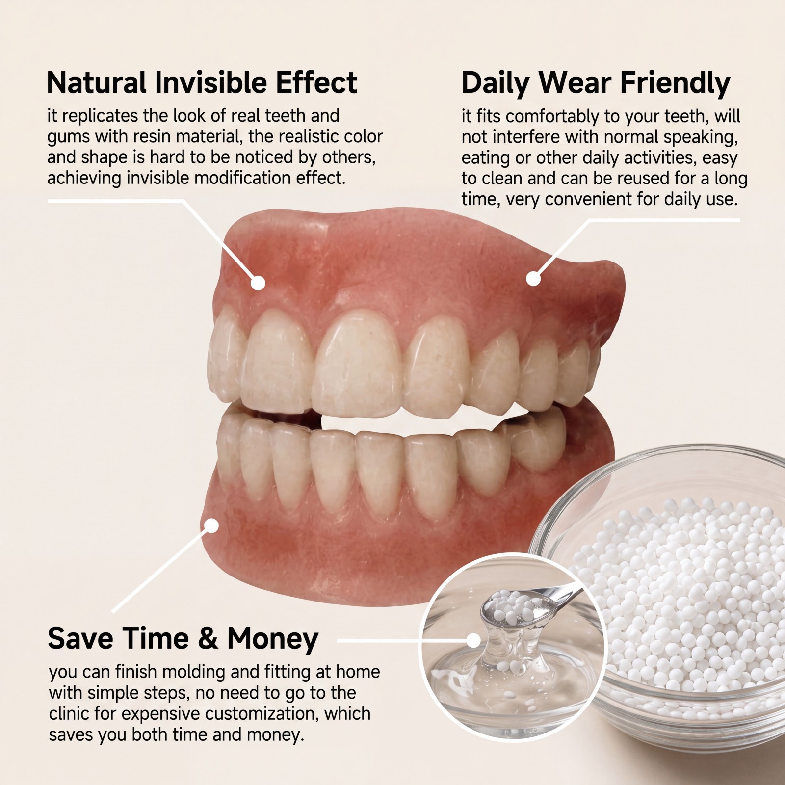 Cosmetic Teeth Veneers Kit Den - Teeth Whitening Veneers reseña y precio