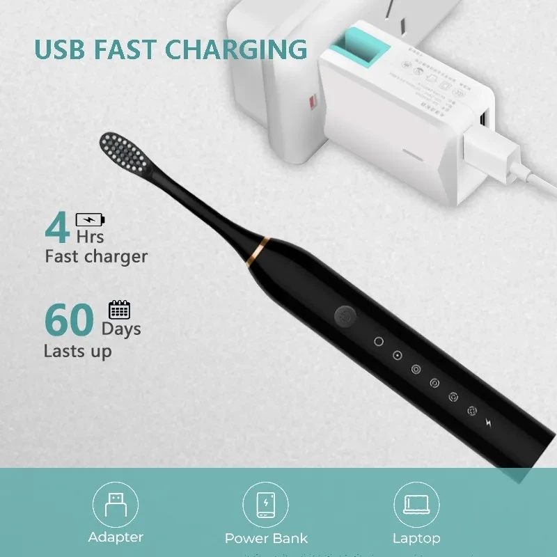 Sonic Electric Toothbrush IPX7 - Teeth Whitening Toothbrush reseña y precio