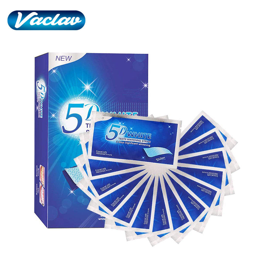 5D White Teeth Whitening Strip - Teeth Whitening Hydrogen Peroxide reseña y precio